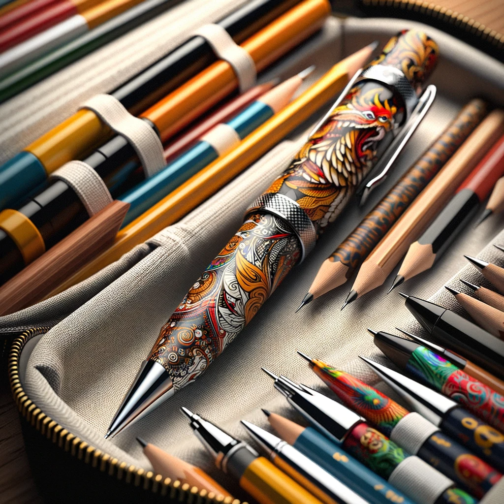 Wyjątkowy piórnik – zaskocz innych długopisem z nadrukiem!