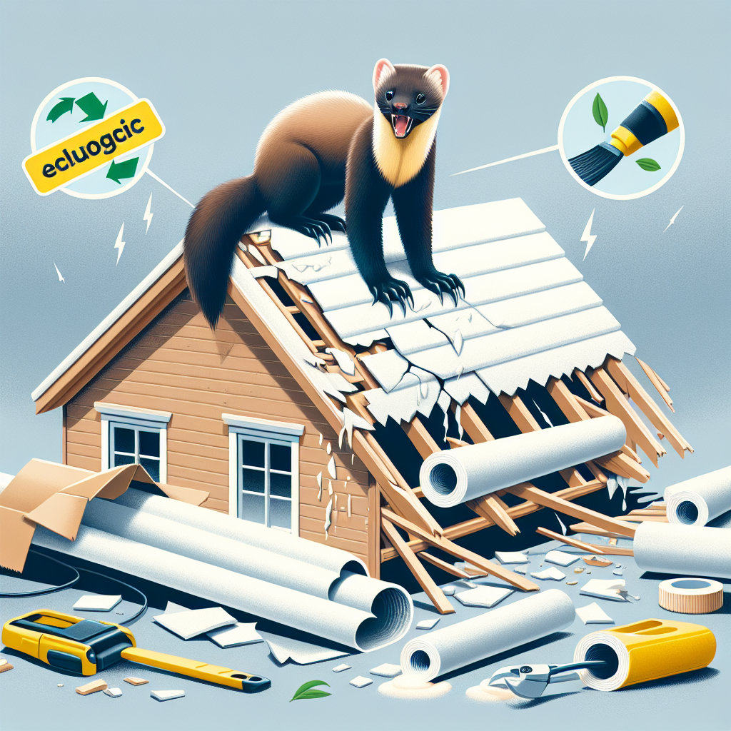 Celuloza jako najlepsze i ekologiczne rozwiązanie do naprawy dachu po niszczycielskiej kunie